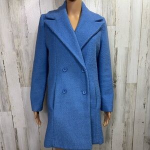 FRNCH Vintage‎ 90’s Vibrant Blue Pea Coat